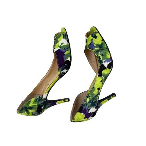Marc Fisher Joey Floral Heel Sandals Green Size 7.5M Heels - Picture 4 of 7
